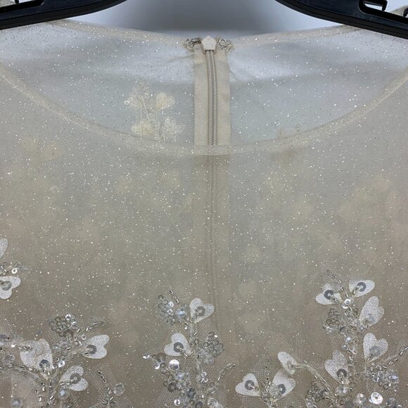 Mac Duggal Dress 20362 Embellished Flutter Sleeve Bow Waist NWT - Picture 7 of 16